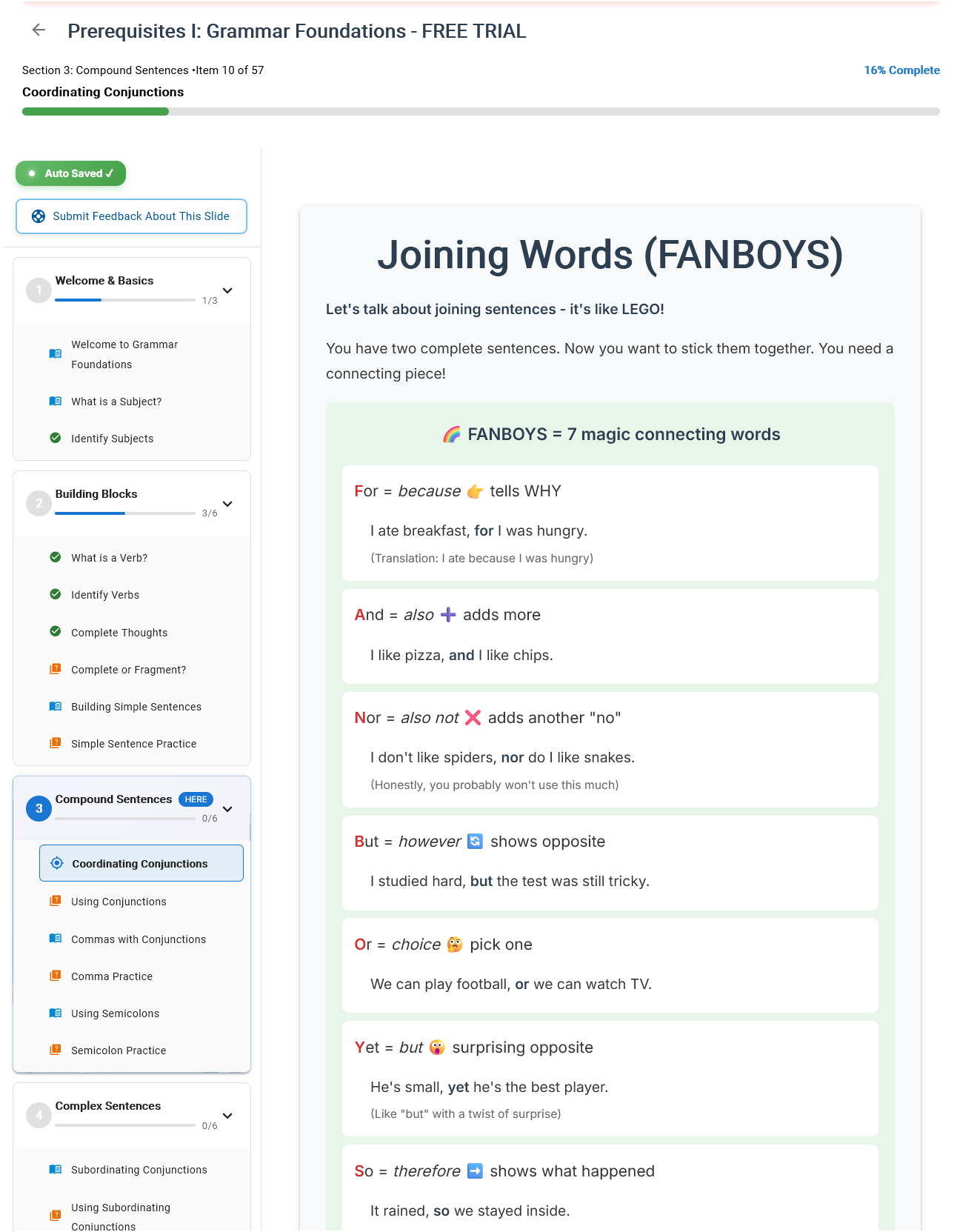 LANTITE literacy practice test interface showing reading comprehension questions and writing exercises