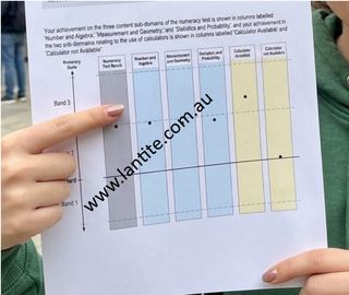A real LANTITE pass result from a student who used the app