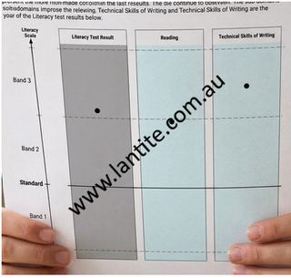 A real LANTITE pass result from a student who used the app