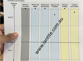 A real LANTITE pass result from a student who used the app